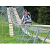 Frau Präsident auf der Rodelbahn