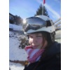 Rebecca mit Sonne im Gesicht